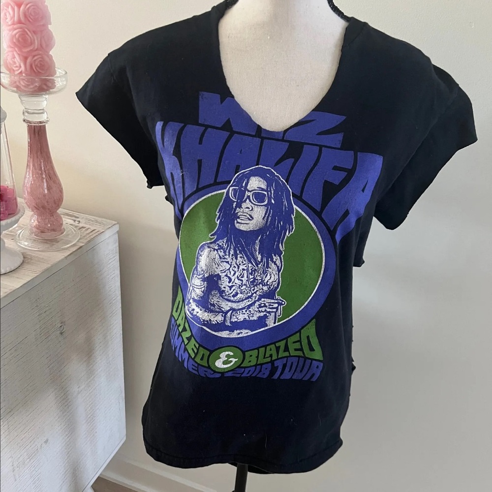 13.  Wiz Khalifa Upcycled Graphic Shirt